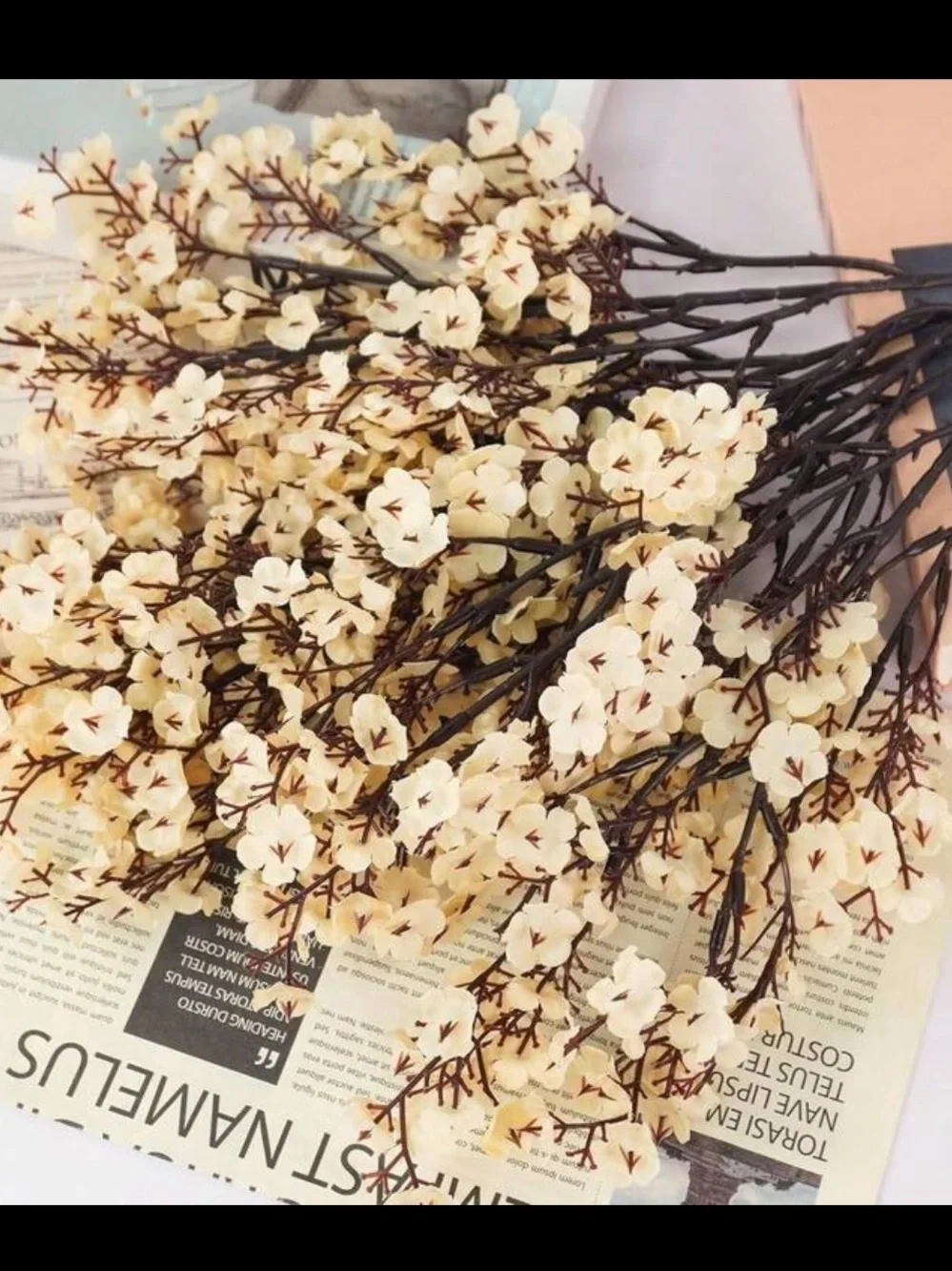 Cream Baby’s Breath Artificial Floral Stem Set NEW 🏷️